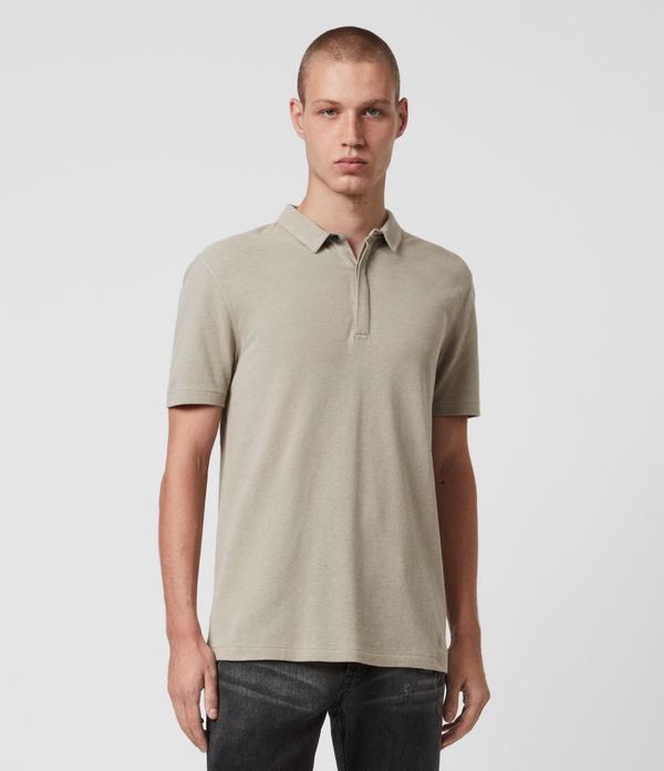 all saints grail long sleeve polo