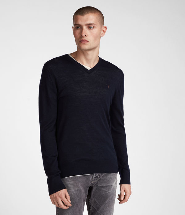 v neck merino jumper