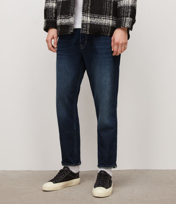jack selvedge straight cropped jeans