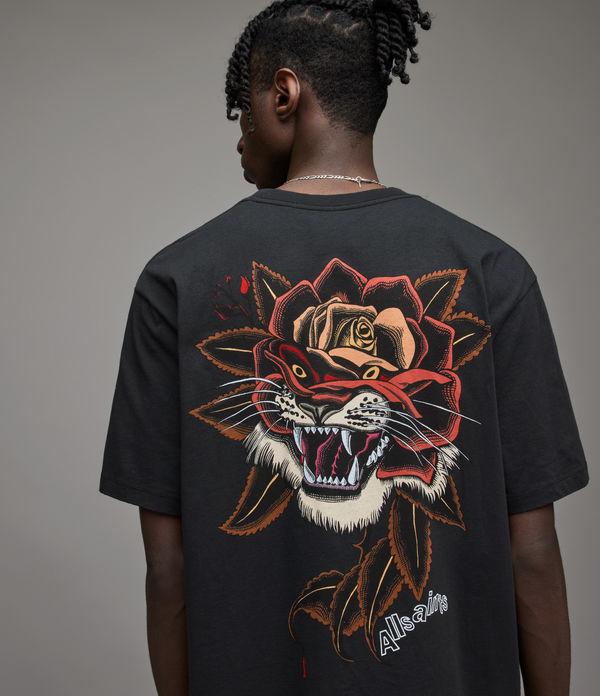 Tiger Rose Crew T-Shirt