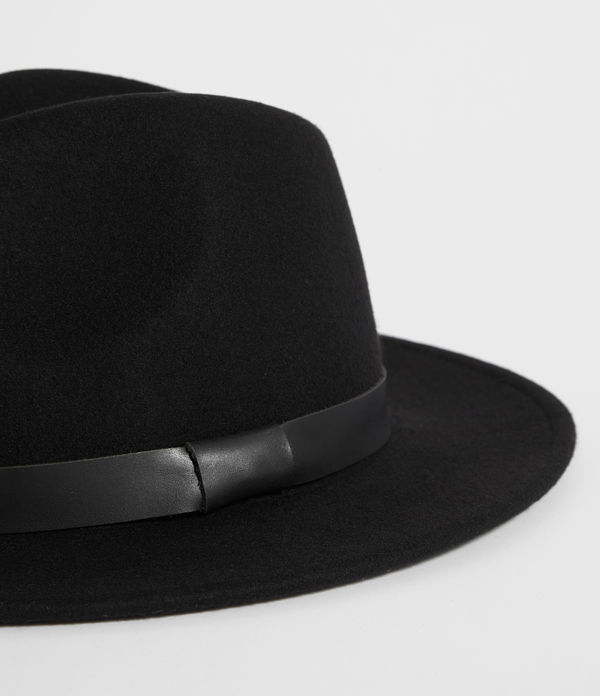 leather fedora hats for men