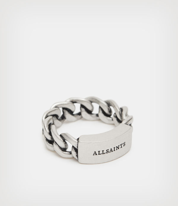 Chain I.D Sterling Silver Ring