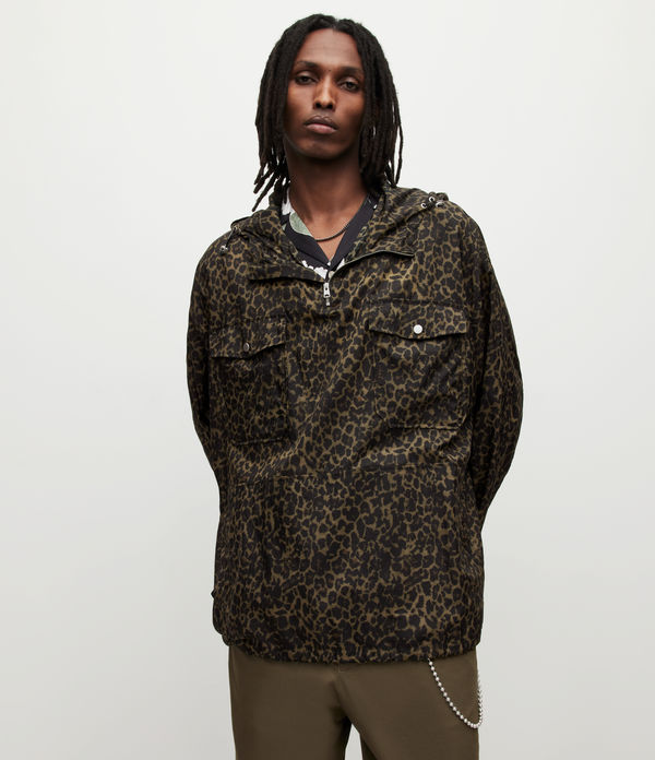 Punta Oversized Leopard Print Jacket