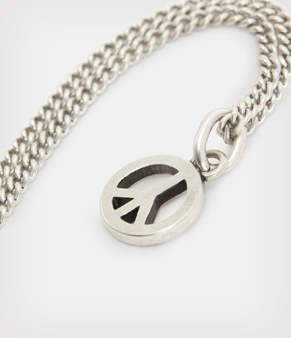 Peace Sterling Silver Pendant Necklace