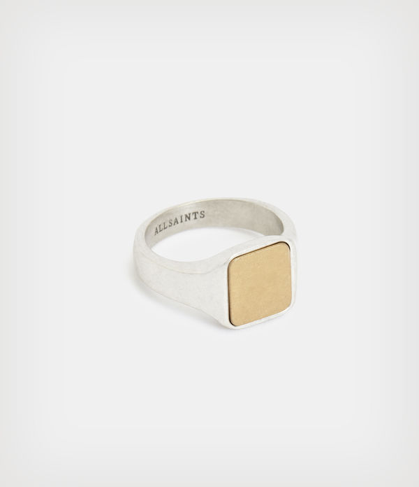 Monte Sterling Silver Two Tone Ring