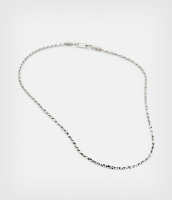 Collier Argent Sterling Rope Chain