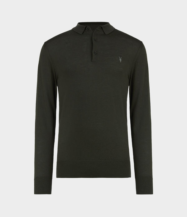 all saints long sleeve polo