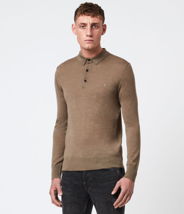 all saints long sleeve polo