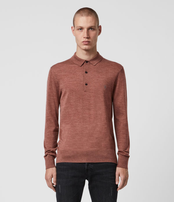 all saints long sleeve polo