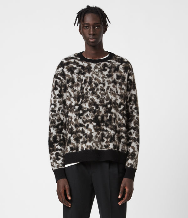 all saints leopard jumper