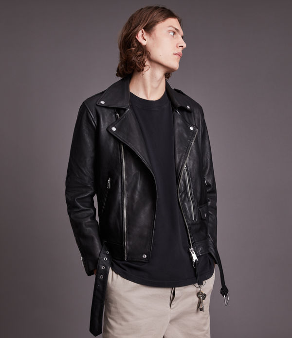Dren Leather Biker Jacket
