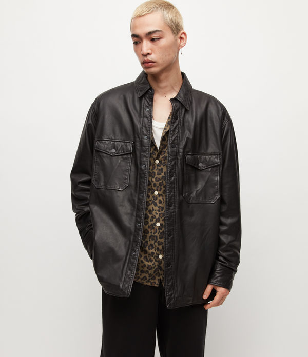 Otaru Leather Overshirt
