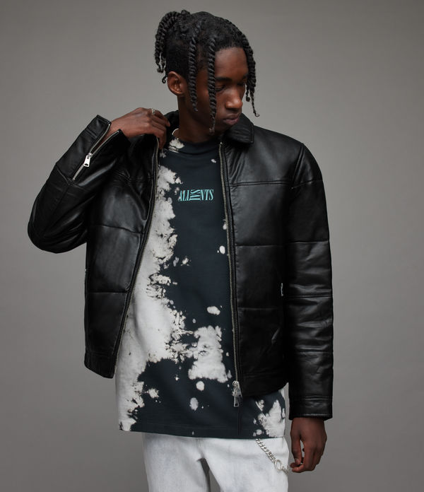 Cobb Leather Puffer Jacket