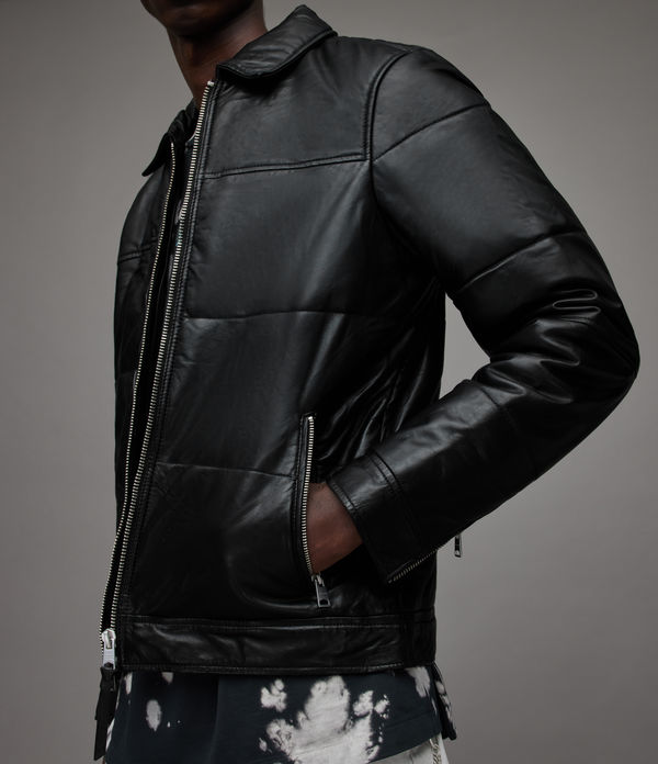 Cobb Leather Puffer Jacket