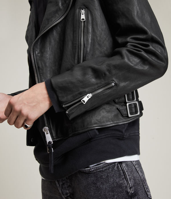 Tavis Leather Biker Jacket