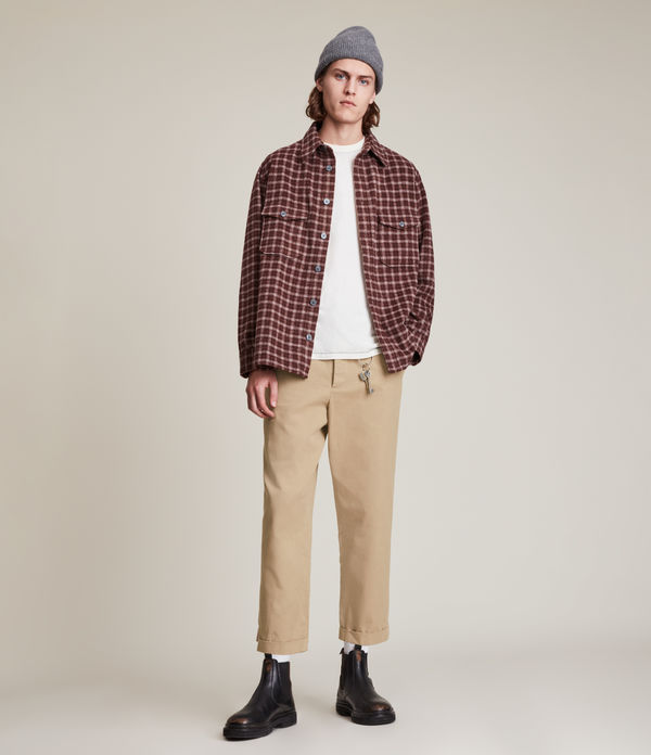 Crate Cropped Straight Trousers