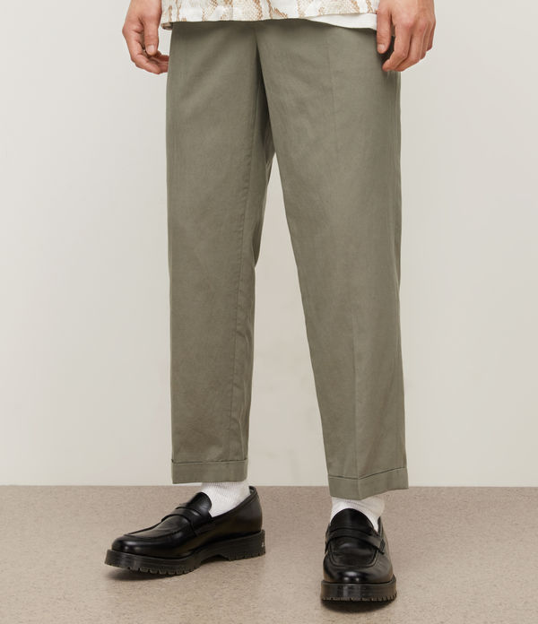 Vista Relaxed Tapered Linen Blend Trousers
