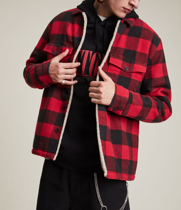 Claypool Sherpa-Lined Check Jacket