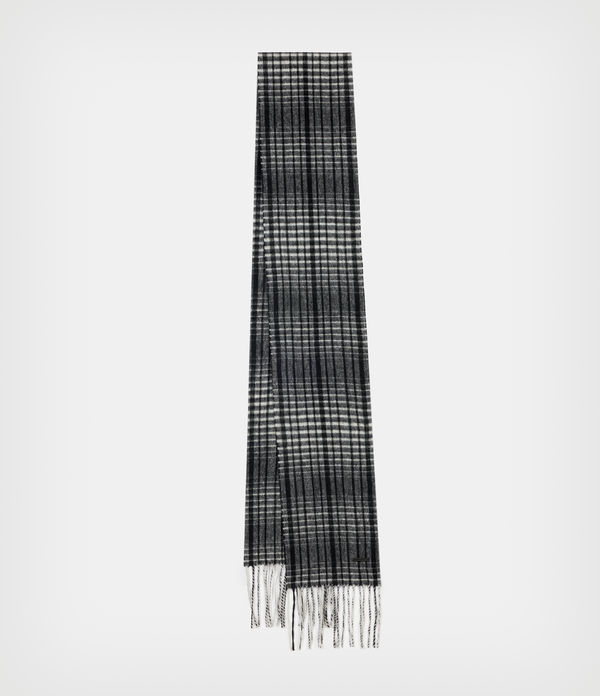 Bronxville Checked Wool Scarf