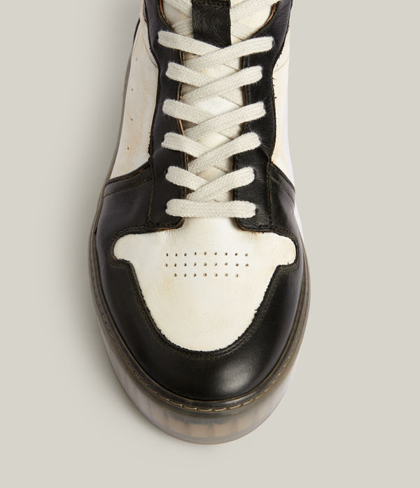 Davian High Top Leather Trainers