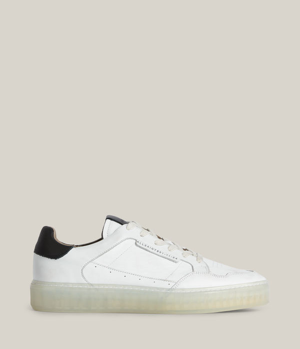 alton low top leather trainers