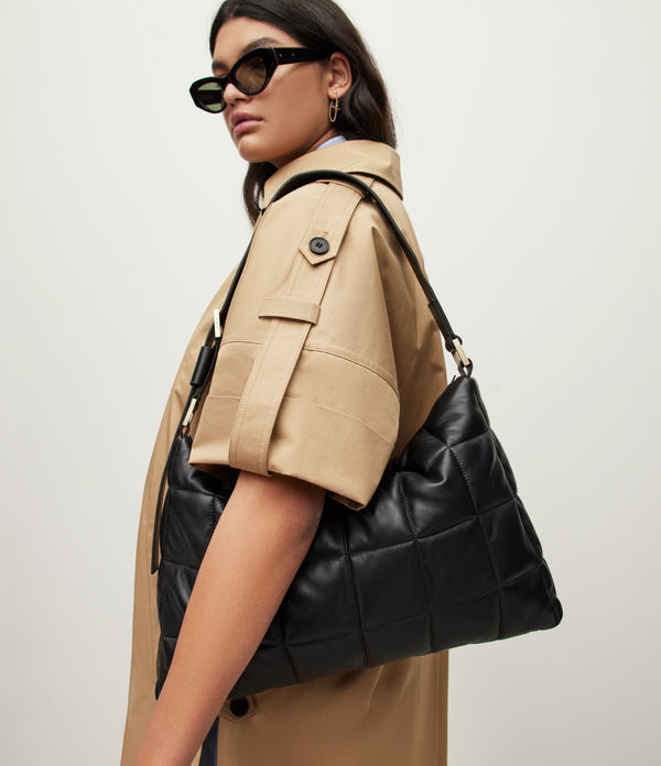 Edbury Leather Quilted Shoulder Bag