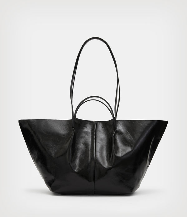 Odette Leather East West Tote Bag