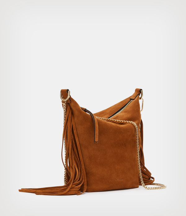 Evaline Fringe Crossbody Leather Bag
