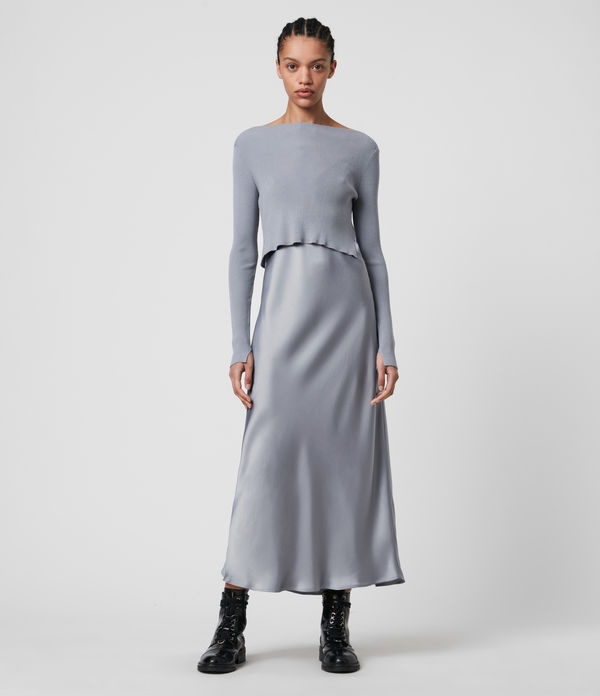 all saints wool dress