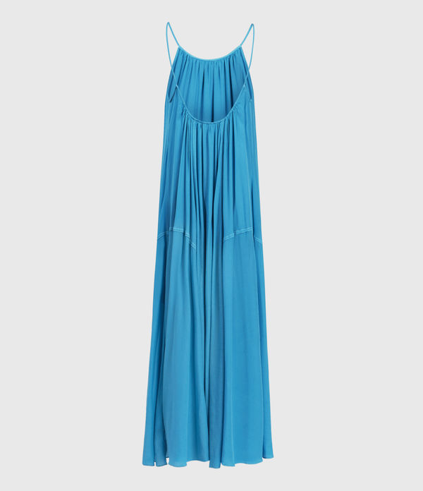 all saints blue dress