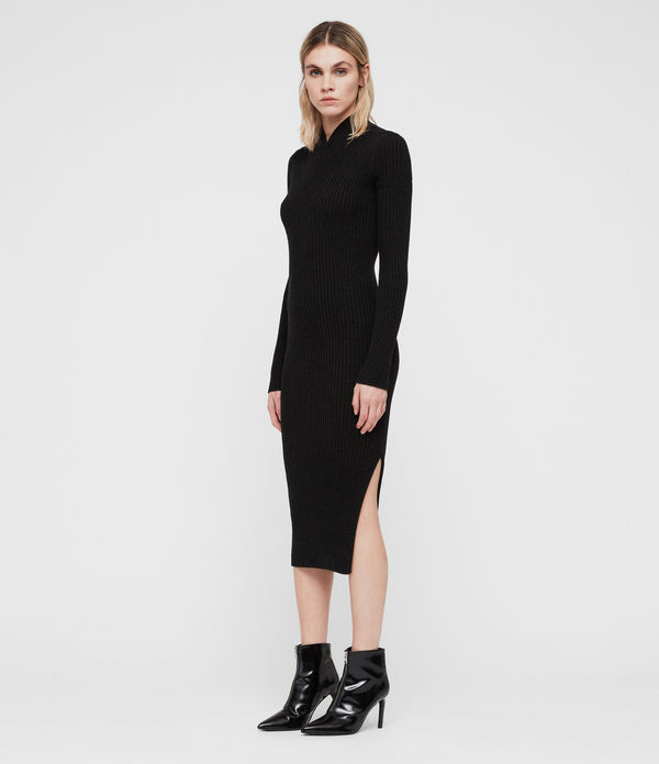 ALLSAINTS UK: Womens Elke Vi Maxi Dress (black)