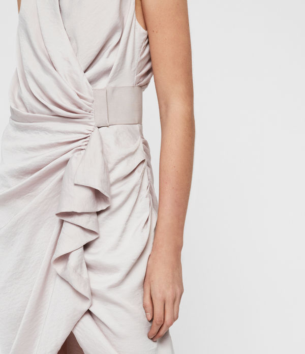 all saints satin dress