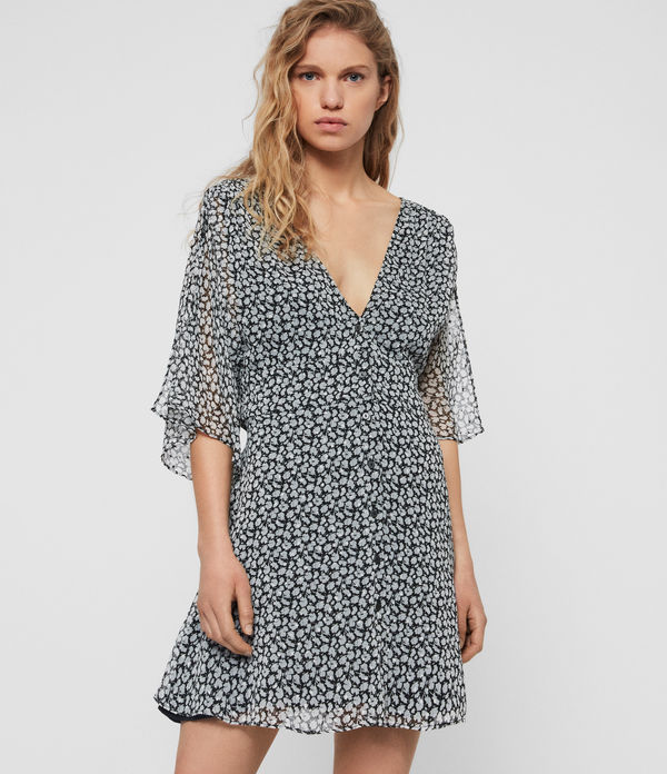 all saints polka dot dress