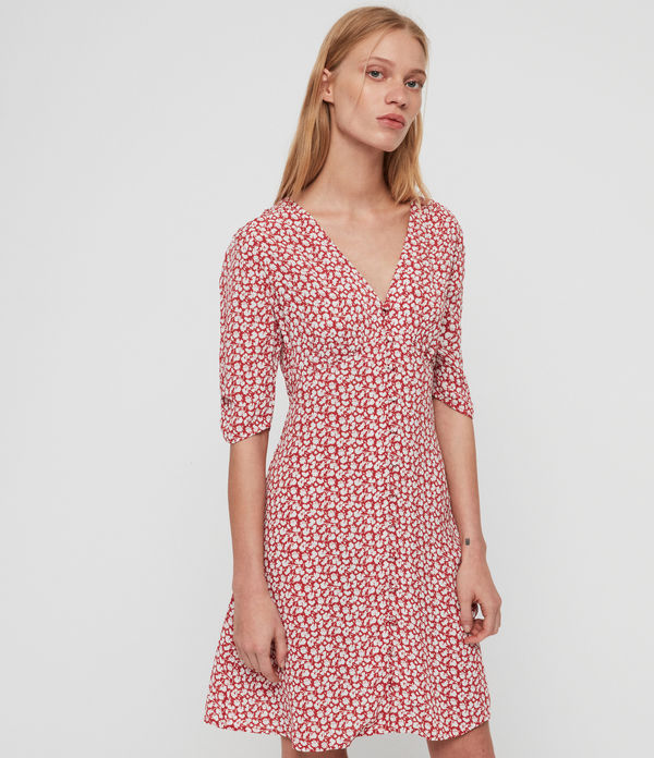 all saints floral dress