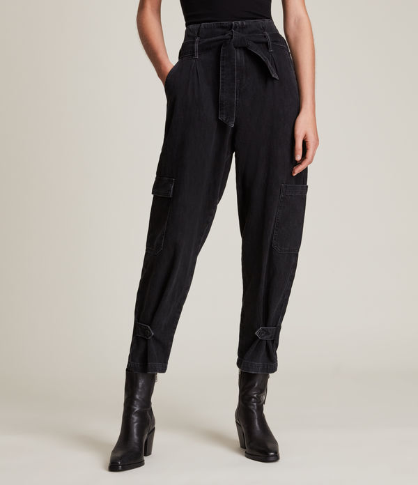 Mona Mid-Rise Paperbag Slim Jeans