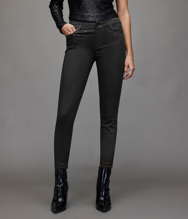 Miller Mid-Rise Coated Skinny Jeans