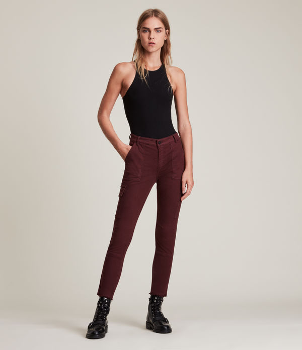 Duran Mid-Rise Skinny Cargo Jeans