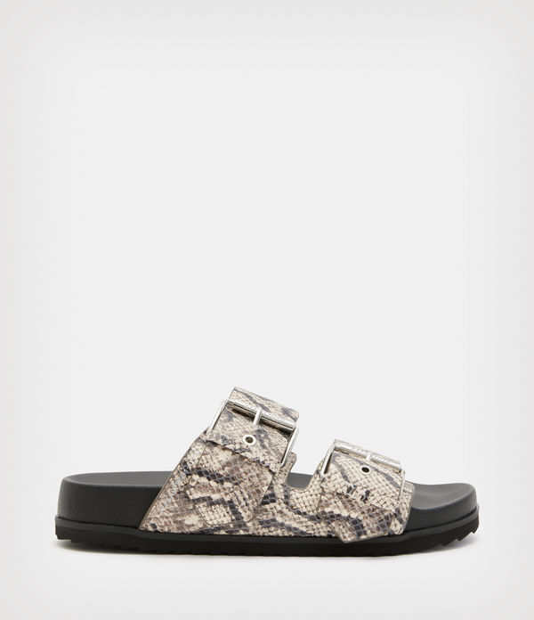 sian snake leather sandals