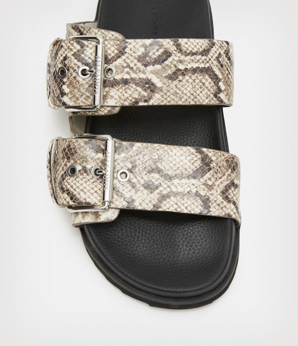 Sian Snake Leather Sandals