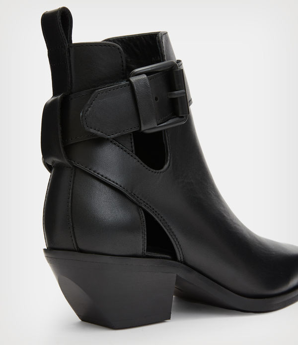 Demi Leather Cut Out Boots