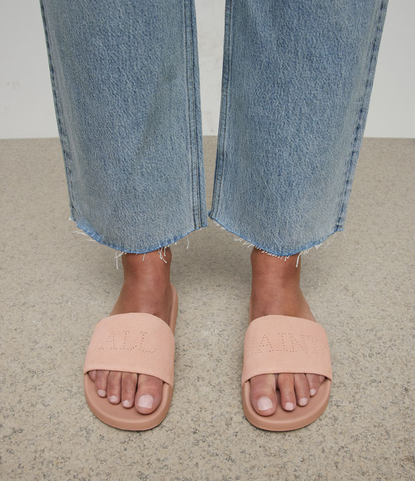 Karli Leather Slides