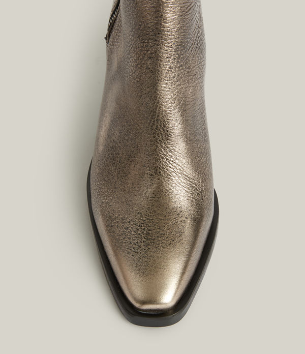 Cohen Metallic Leather Boots