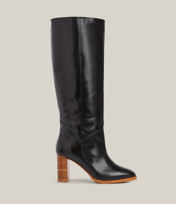 morgan knee high leather boots