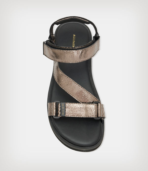Atlanta Leather Shimmer Sandals