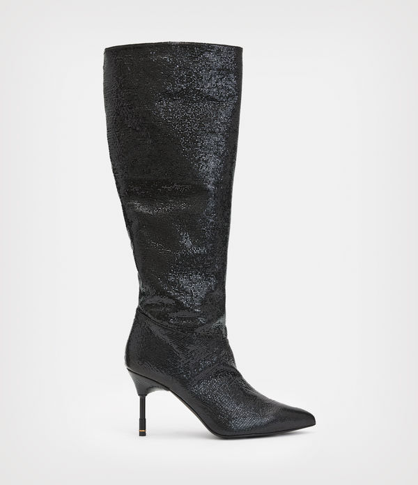 Nori Shimmer Leather Boots