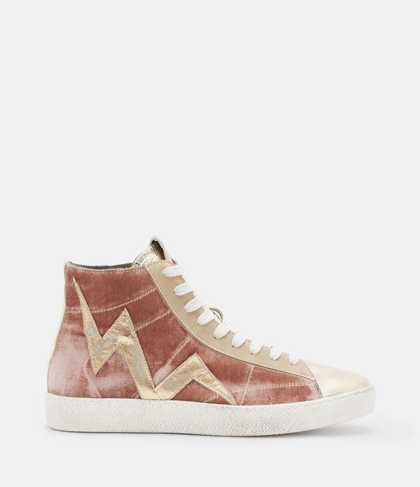 Tundy Bolt Leather High Top Sneakers