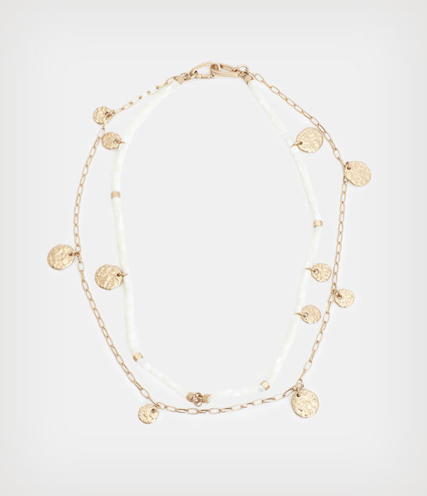 andi double layered necklace