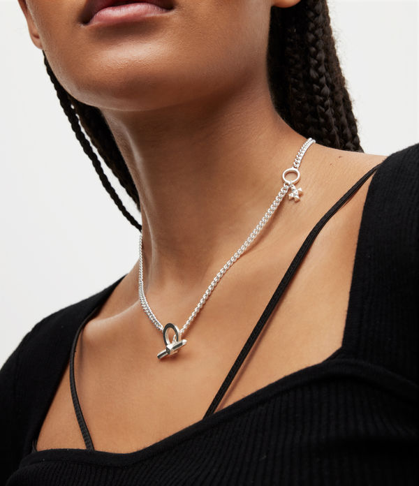 Nova Sterling Silver Charm Necklace