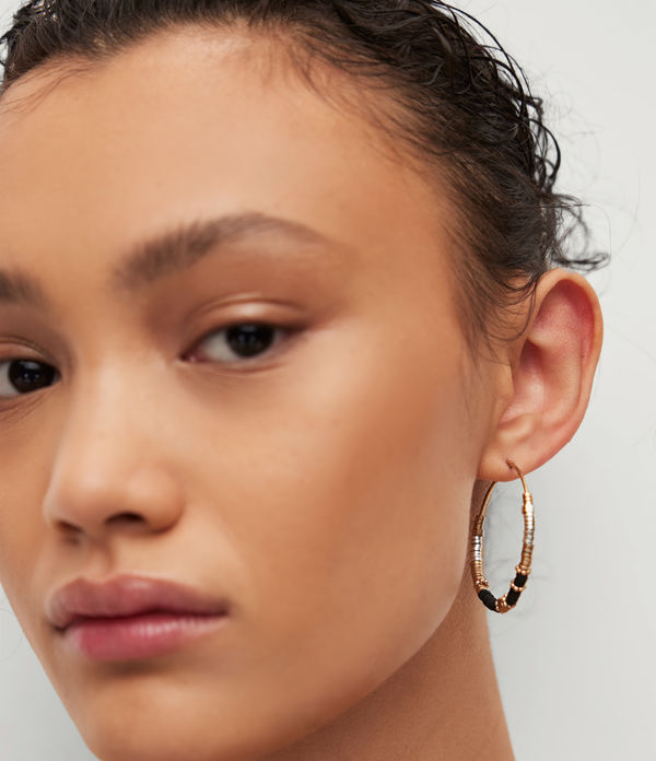 Amelie Bead Hoop Earrings