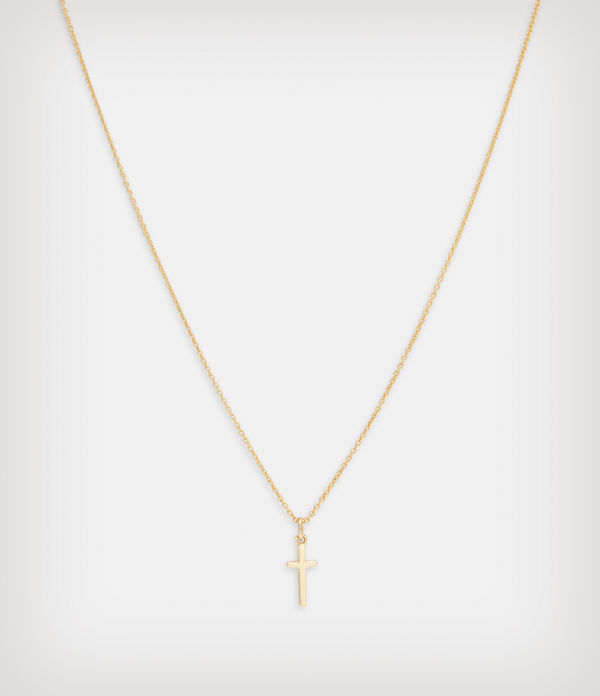 Cross Pendant Gold Vermeil Necklace